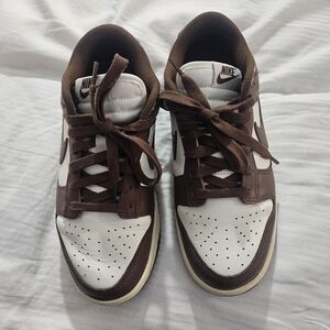Nike Dunks Women 8.5 brown and white